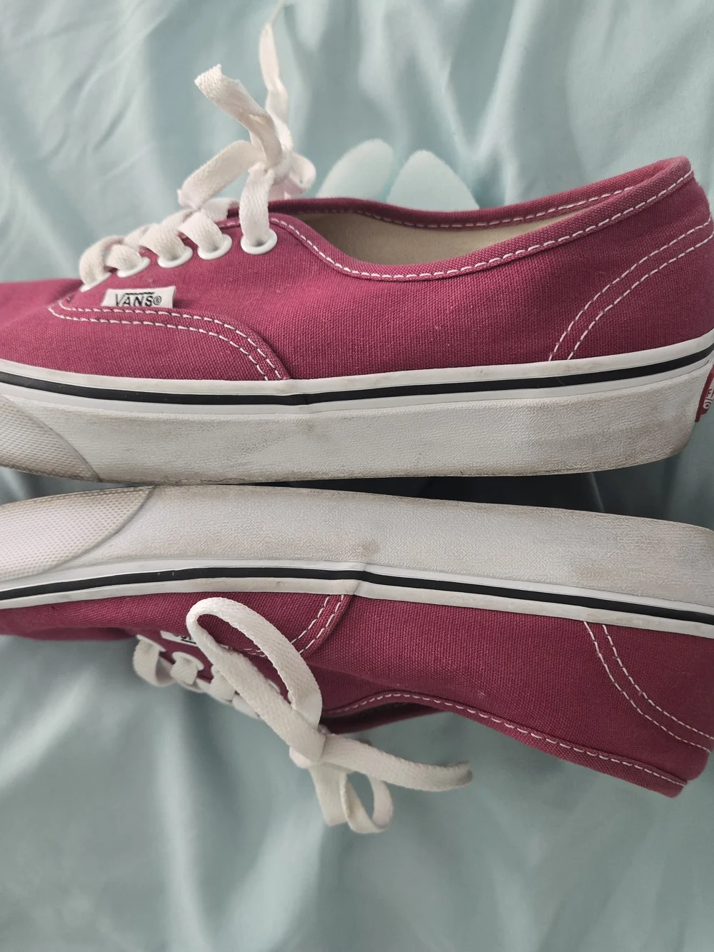 Vans Women’s Classic Lace-Up Sneakers in Berry Pink